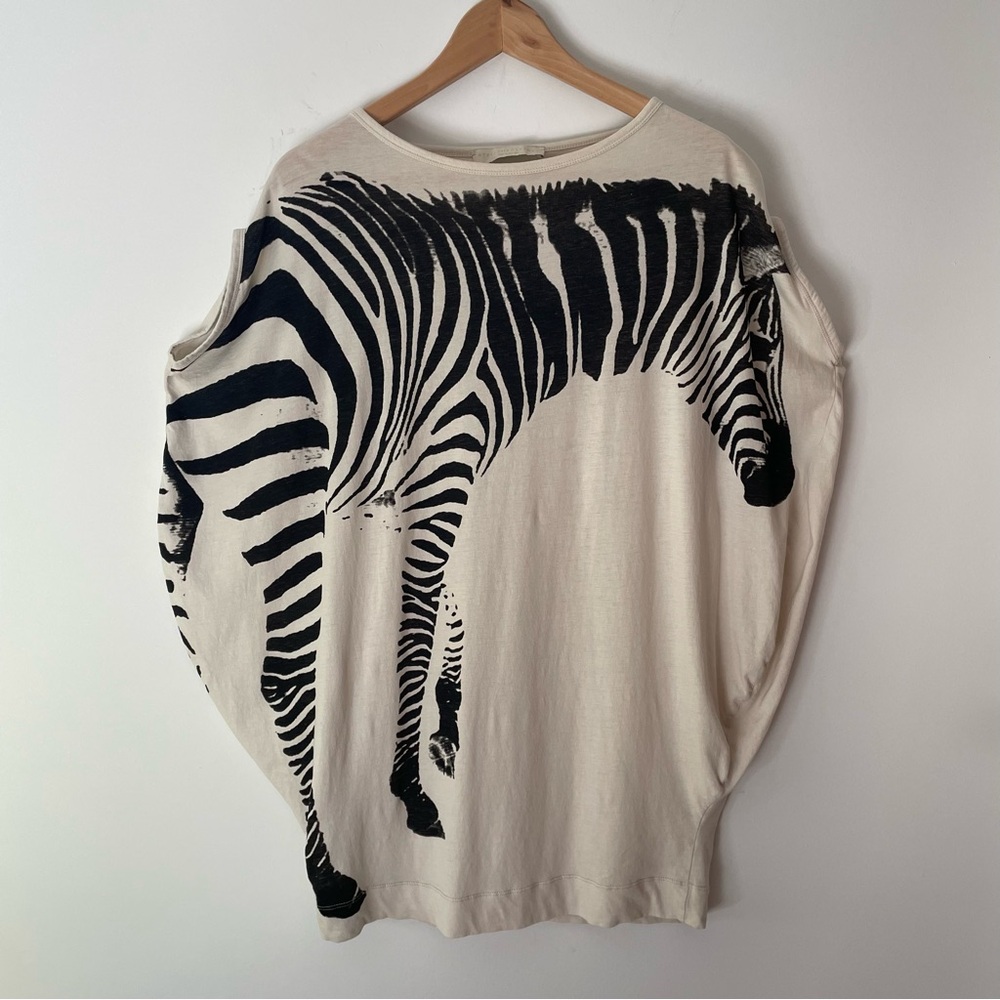 Stella McCartney zebra print top.